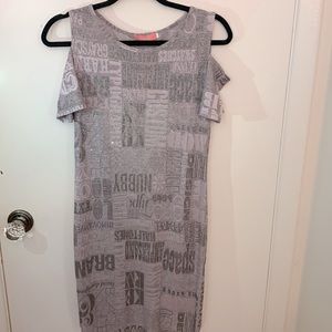 Cold shoulder dress